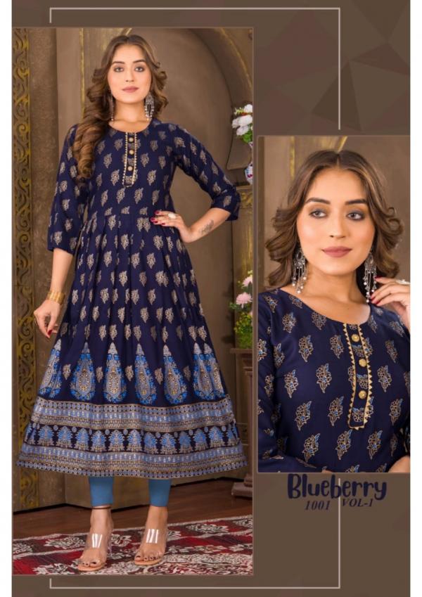 Blueberry Vol 1 Ethnic Wear Anarkali Kurti Collection